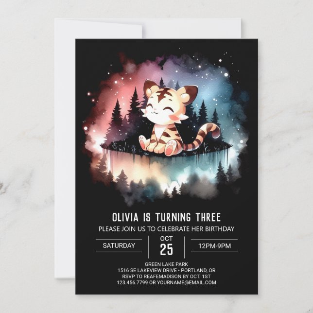 Invitación Cumpleaños del Tigre de Sueño Digital (Anverso)