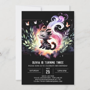 Invitación Cumpleaños del tigre Minimalista de Boho