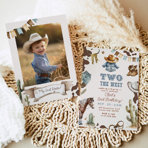 Invitación Cumpleaños del vaquero del oeste 2ª foto