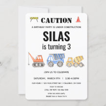 Cumpleaños del vehículo de construcción