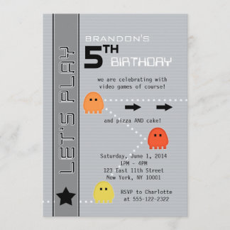 Invitación Cumpleaños del videojugador