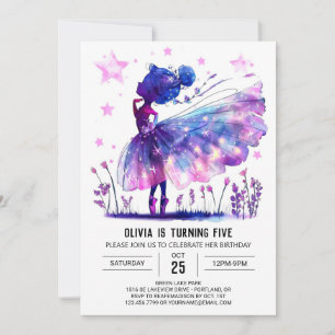 Invitación Cumpleaños del Whimsical Boho Ballerina