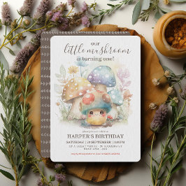 Invitación Cumpleaños del Whimsical Mushroom