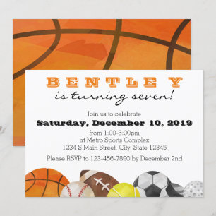 Invitación Cumpleaños Deportivo