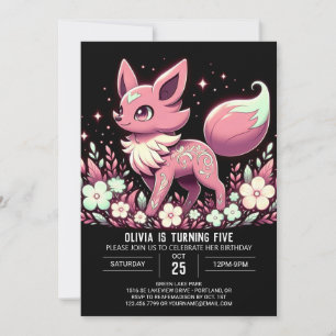 Invitación Cumpleaños digital del lobo mágico