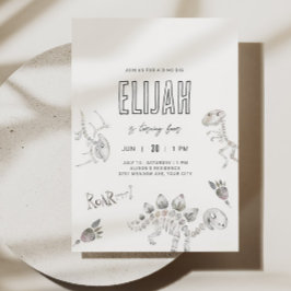 Invitación Cumpleaños Dino Dig