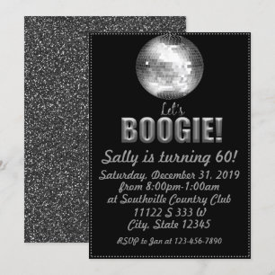 Invitación Cumpleaños Disco