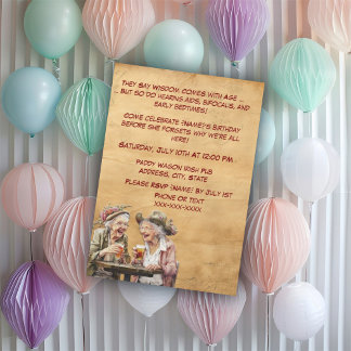 Invitación Cumpleaños divertida para las damas mayores - Sass