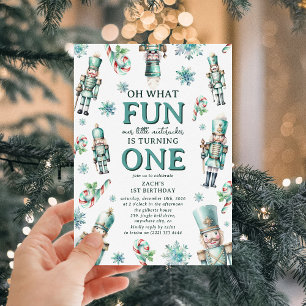 Invitación Cumpleaños divertido: Cascanueces de menta adorabl