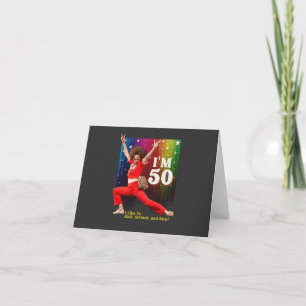 Invitación Cumpleaños divertido de 50 años Kick & Stretch Sal