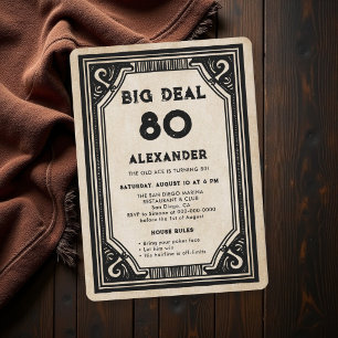 Invitación Cumpleaños divertido de casino de póquer al estilo