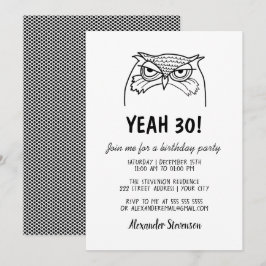 Invitación Cumpleaños divertido de hombre a los 30