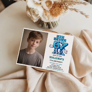 Invitación Cumpleaños divertido de Six Seven Meme   Divertido
