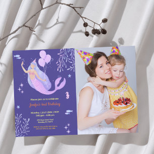 Invitación Cumpleaños divertido   Foto de niños