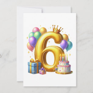 Invitación Cumpleaños dorado 6