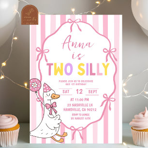 Invitación Cumpleaños DOS divertido Quirky Dibujado a Mano