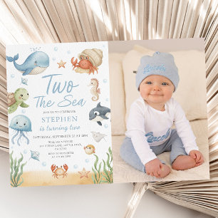 Invitación Cumpleaños Dos El Mar Está Cumpliendo Dos Fotos