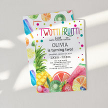 Cumpleaños dos 'TWO-tti Fruitti' de verano adorabl