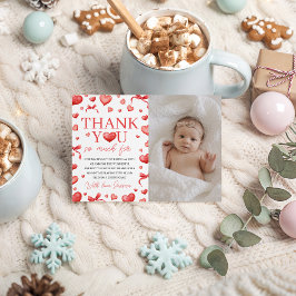 Invitación Cumpleaños Dulce Corazón Foto Gracias