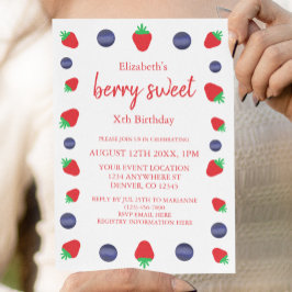 Invitación Cumpleaños Dulce de Frutas