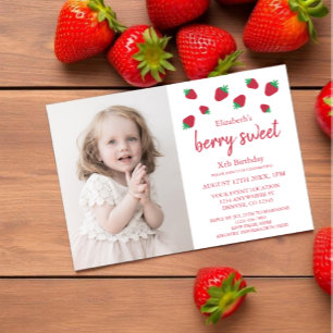 Invitación Cumpleaños Dulce de Frutas