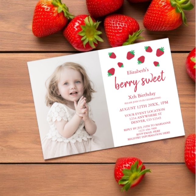 Invitación Cumpleaños Dulce de Frutas (Subido por el creador)