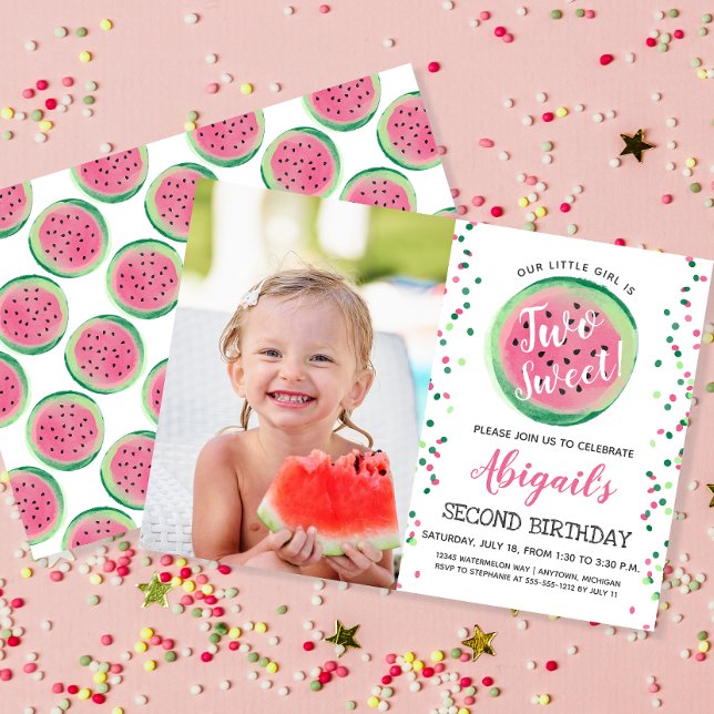 Invitación Cumpleaños Dulce Sandía 2 (Subido por el creador)