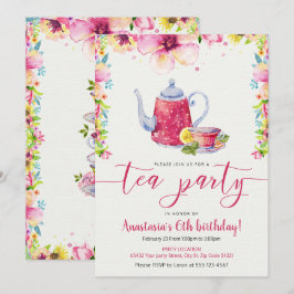 Invitación Cumpleaños dulce y vibrante estupendo de la fiesta