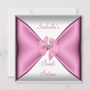 Invitación Cumpleaños Dulces Dieciséis Fiesta Pretty Pink