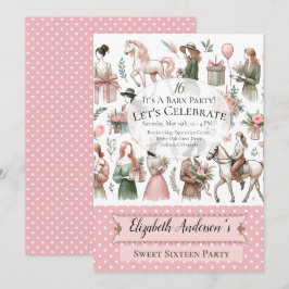 Invitación Cumpleaños Ecuestre