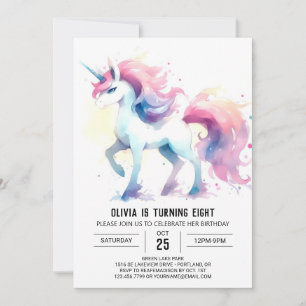 Invitación Cumpleaños Editable de Caballo Encantado