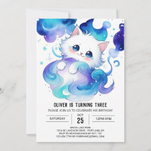 Invitación Cumpleaños editable para niños