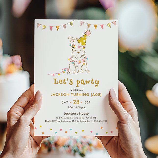 Invitación Cumpleaños Editable Tema Perritos Edad Niños Vamos (Subido por el creador)