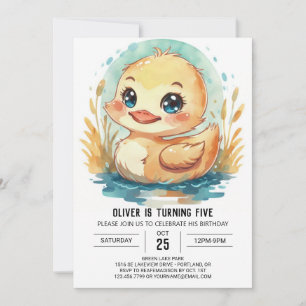 Invitación Cumpleaños elegante y editable
