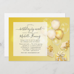 Invitación Cumpleaños en globo por Fiesta de correo