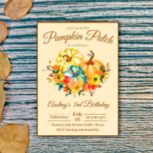 Cumpleaños en la parcela de calabazas
