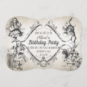 Invitación Cumpleaños en Wonderland