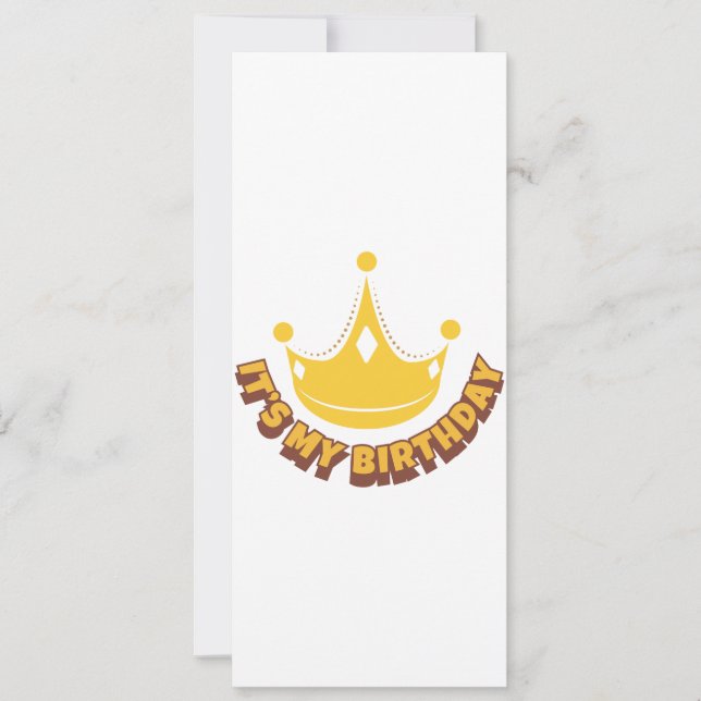 Invitación Cumpleaños Es mi cumpleaños - Idea de regalo (Anverso)