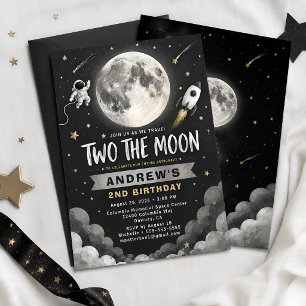 Invitación Cumpleaños Espacio Luna 2do