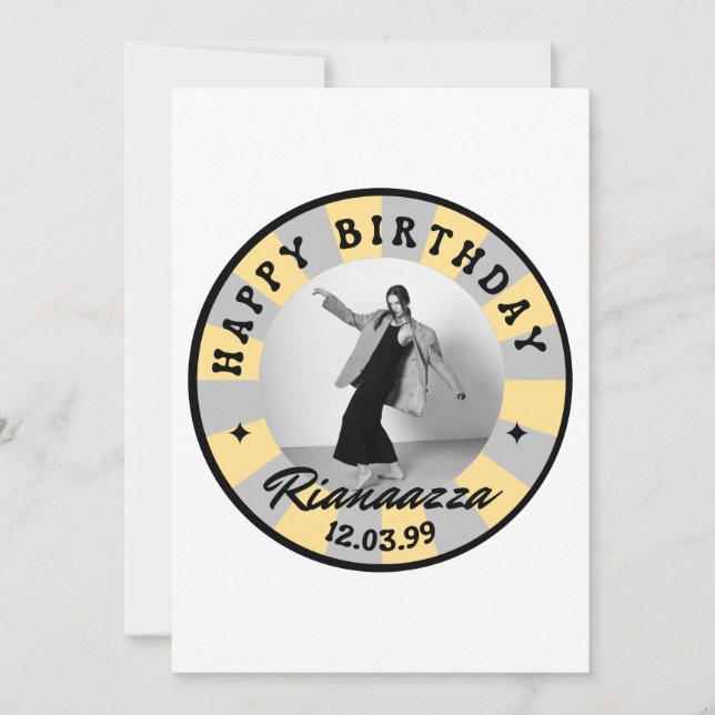 Invitación cumpleaños especial  (Anverso)