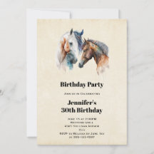 Cumpleaños estilo boho occidental con caballos her