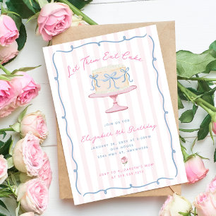 Invitación Cumpleaños extravagante 'Que coman pastel'