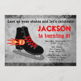 Invitación Cumpleaños extremo de la patineta helada del niño