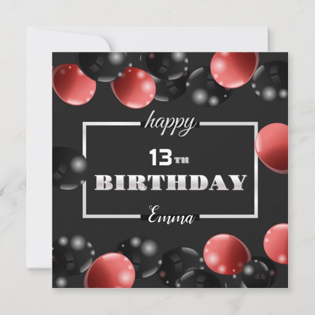 Invitación cumpleaños feliz (Anverso)