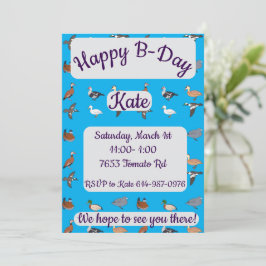 Invitación Cumpleaños feliz de los Ducks