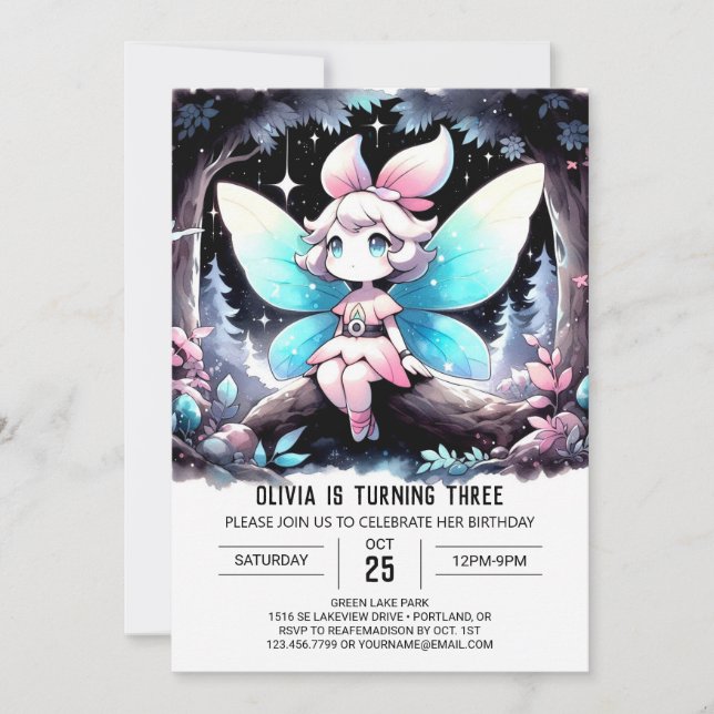 Invitación Cumpleaños feliz de los niños (Anverso)