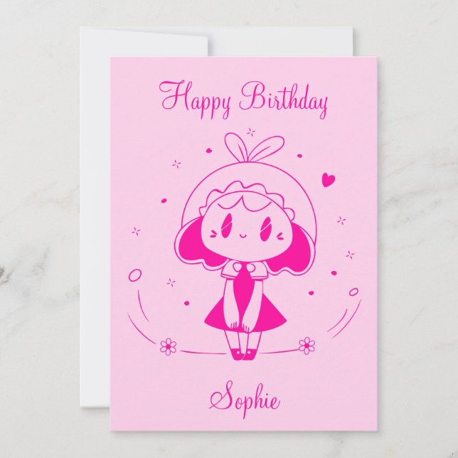 Invitación Cumpleaños Feliz Personalizado (Anverso)