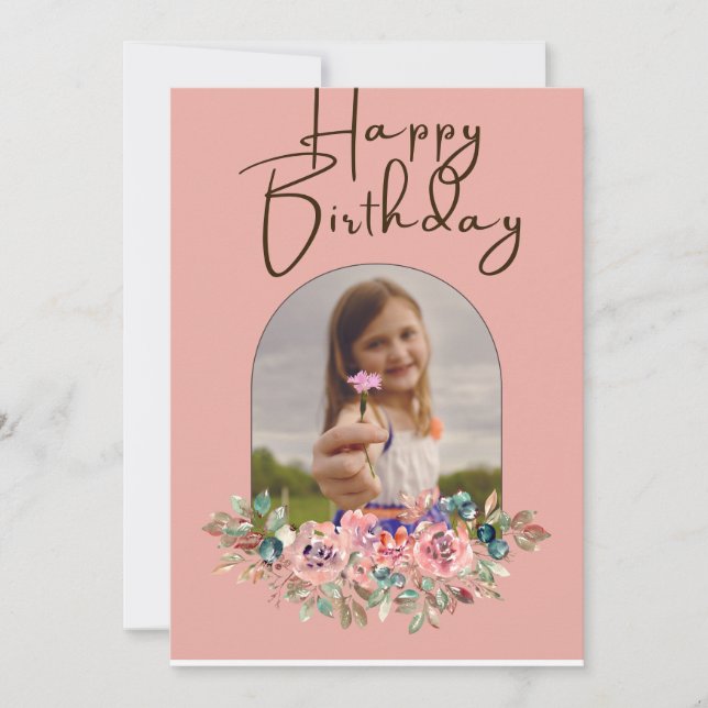 Invitación Cumpleaños feliz y personalizado (Anverso)