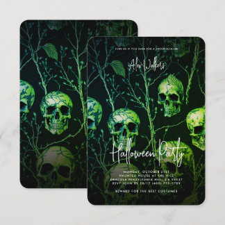 Invitación Cumpleaños Fiesta de Halloween para Adultos Haunte