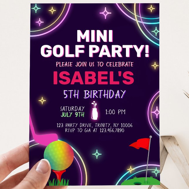 Invitación Cumpleaños Fiesta de Minigolf (Subido por el creador)